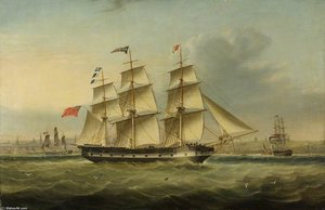 The Ship 'sir Walter Scott' Arriving In New York — Joseph Heard