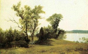 Sailing On The Hudson — Albert Bierstadt
