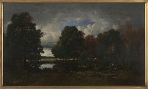 The Lake In The Forest — Pierre Étienne Théodore Rousseau