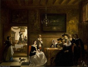 Dutch Family Scene — Johannes Anthonie Balthasar Stroebel, Dutch Golden Age