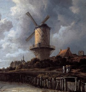 The Windmill At Wijk Bij Duurstede (detail) — Jacob Isaackszoon Van Ruisdael