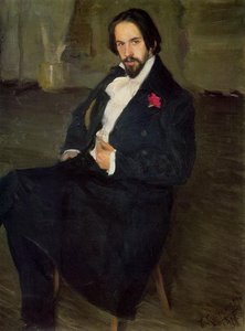 Portrait Of Ivan Bilibin — Boris Mikhailovich Kustodiev