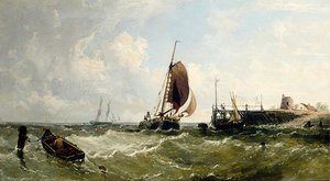 Shipping Off The Needles, Isle Of Wight — James Edwin Meadows