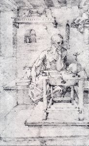 St. Jerome In His Study (without Cardinal`s Robes) — Albrecht Dürer, Northern Renaissance