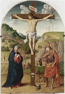 LE CALVAIRE AVEC SAINT JEROME PENITENT