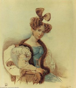 Portrait Sa Schubert — Karl Pavlovich Bryullov, Neo-classicism
