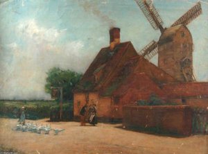 Windmill And Geese
