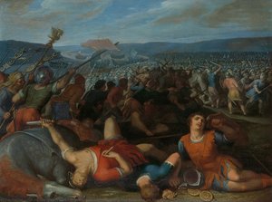 The Batavians Defeating the Romans on the Rhine, Otto van Veen, 1600 - 1613