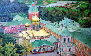 Troitsky Cathederal In Troitse-sergiyev Monastery — Konstantin Yuon