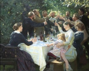 Hip, Hip, Hurrah! — Peder Severin Kroyer, Impressionism