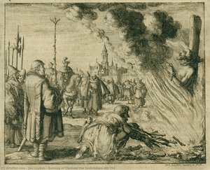Burning Of Clement The Scotchman, Ad 756 — Jan Luyken