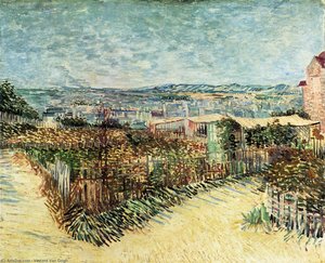 Vegetable Gardens In Montmartre — Vincent Willem Van Gogh, Post-impressionism