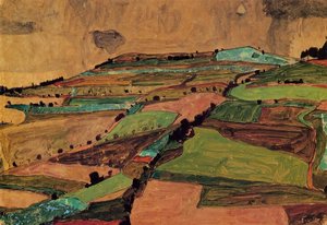 Field Landscape (kreuzberg Near Krumau) — Egon Schiele