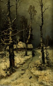 Heimkehr Im Winter — Julius Sergius Von Klever, Romanticism