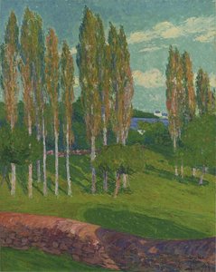 Poplars In Spring — Gustave Loiseau