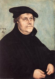 Portrait Of Martin Luther — Lucas Cranach The Elder, Northern Renaissance