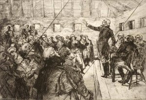 Washington Prevents A Military Dictatorship (cancelled Plate From The Portfolio The Bicentennial Pageant Of George Washington ) — Albert Edward Sterner