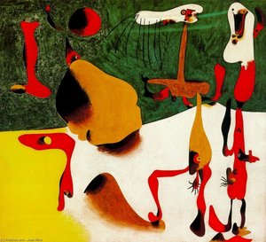 Personajes Ante Una Metamorfosis — Joan Miró