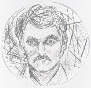 Untitled From Self Portrait In A Convex Mirror — Elaine De Kooning