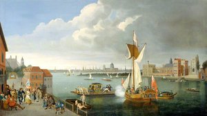 The Thames At Horseferry, With Lambeth Palace And A Distant View Of The City, London — Jan Griffier I.