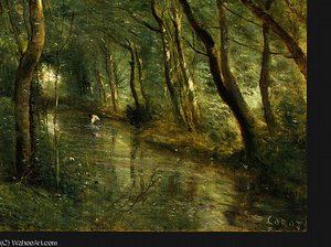The Eel Gatherers (detail - ) — Jean-baptiste-camille Corot
