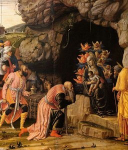 The Adoration Of The Magi (detail) — Andrea Mantegna