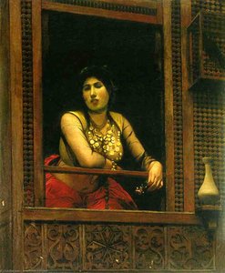 Woman At Her Window — Jean-léon Gérôme, Academic Realism