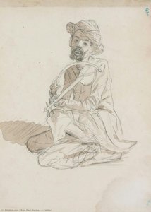 A Fiddler — Raja Ravi Varma