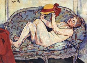 Nude Reclining On A Sofa — Suzanne Valadon