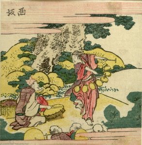 Male And Female Performers — Katsushika Hokusai, Ukiyo-e