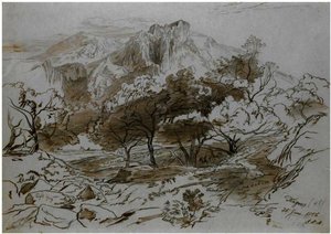 Pagous, Corfu — Edward Lear