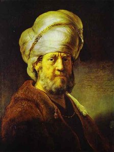 Portrait Of A Man In An Oriental Costume — Rembrandt Van Rijn