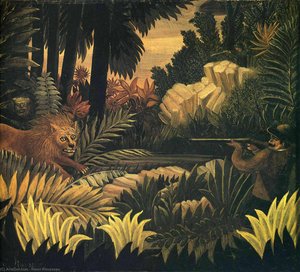 The Lion Hunter — Henri Julien Félix Rousseau (le Douanier)