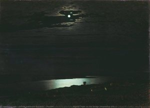 Russian «ночь На Днепре» Moonlit Night On The Dniepr Alternative Title(s) Русский Лунная Ночь На Днепре — Arkhip Ivanovich Kuindzhi, Russian Impressionism