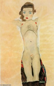 Untitled (4171) — Egon Schiele, Expressionism
