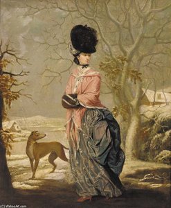 Winter, Portrait Of A Lady — John Raphael Smith