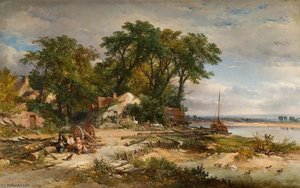 Scene On The River Avon — John Syer