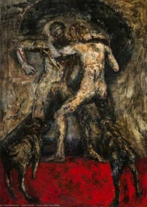 Two Nudes Wrestling — Janie Nicoll