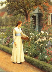 Summer Roses — Edmund Blair Leighton