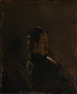 Portrait Of Pieter Frederik Van Os, Painter, Anton Mauve, 1855 — Anton Mauve, Early Realism