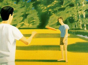 Vincent Katz (with Frisbee) — Alex Katz