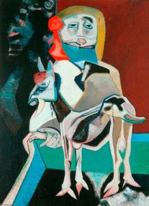 Woman And Goat — Robert Colquhoun