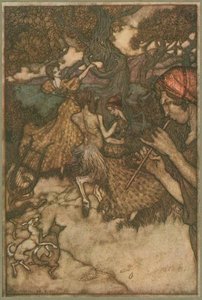 If Orpheus First Produced The Waltz — Arthur Rackham
