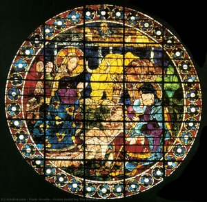 Oculus Depicting The Nativity — Paolo Uccello, Renaissance Perspective