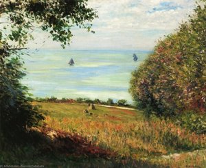 View Of The Sea From Villerville — Gustave Caillebotte