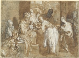 Composition Study (for “Circumcision”, Paris, musée du Louvre)