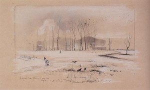 View The Village Pokrovskoye Feely — Aleksey Savrasov