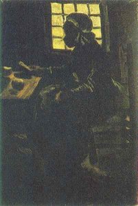 Peasant Woman Taking Her Meal — Vincent Willem Van Gogh, Post-impressionism