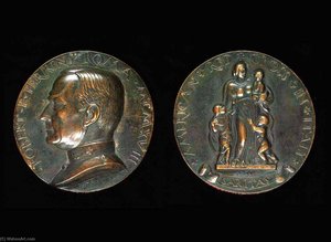 Robert P. Perkins Portrait Medal — Paul Manship