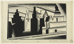 Old Gables In Lüneburg — Lyonel Feininger